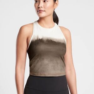 Athleta Shanti Watercolor Stripe Crop Tank